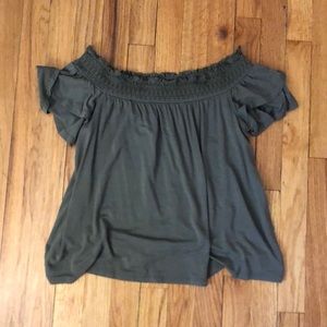Amarican egal soft and sexy off the shoulder tee